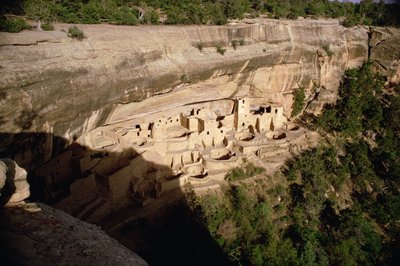 Überreste der Pueblo-Indianer-Klippenwohnungen, gebaut im 11.-14. Jahrhundert von Unbekannt Unbekannt